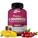 NutriFlair D-mannose 1200mg, 120 Kapsule - z brusnica in Dandelion Extract - Naravne urein Tract Health UTI Podpora - Najboljši D manoze v prahu - Flush nečistoče, Detox telo, za ženske in moške