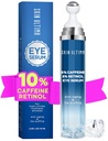 5% kofein 5% retinol krema za oči za temne kroge, Puffiness in vrečke, hialuronska kislina in niacinamid pod kremo za oči proti staranju, očesni serum za fine linije, 360° masaža za oči