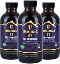 Immunia 67 Polifenoli - Elderberry koncentrat & Antioksidant sadje. Premium Antioksidant dodatek s 67 Polifenoli (Antocianini, Quercetin, Resveratrol, itd) 24-dnevno dobavo na steklenico (3-pak)