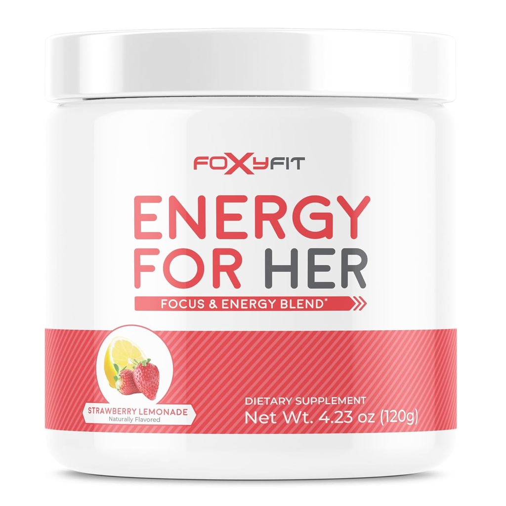 Energija za njo, ki jo Foxy Fit Energija in okrevanje Suppport za ženske (Storwberry Lemonade - 30 Servinges)