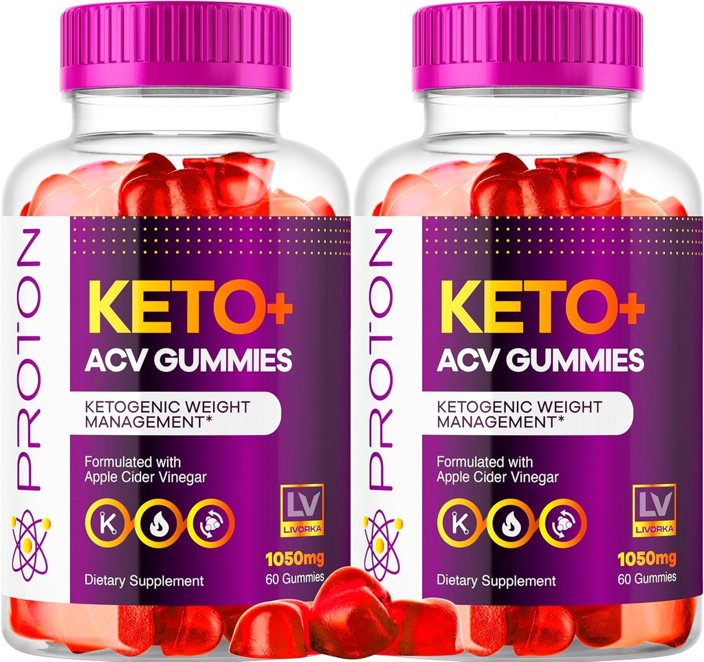 (2 paket) Proton Keto ACV Gummies, Proton Keto Plus ACV Gummies 1050MG, Proton Keto, Keto ACV Gummies Advanced Proton Apple Cider Podpora, Proton Keto ACV Gummy Mnenja, 120 Gummies