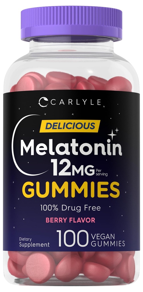 Carlyle Melatonin Gumies 12mg 