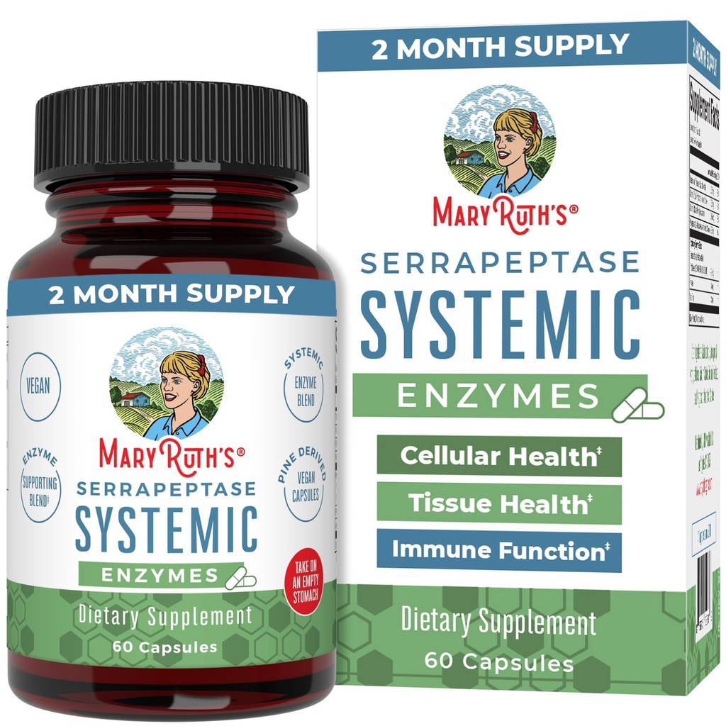 MaryRuth Organics Serrapeptase Enzymes Kapsule 