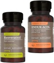 Endurance Products Resveratrol Supplement – Grozdni izvleček kože - 100mg Trans-resveratrol Antioksidant in ENDUR-Acin Niacin - Vitamin B3 Niacin 500mg Razširjena sprostitev & Low-Flus