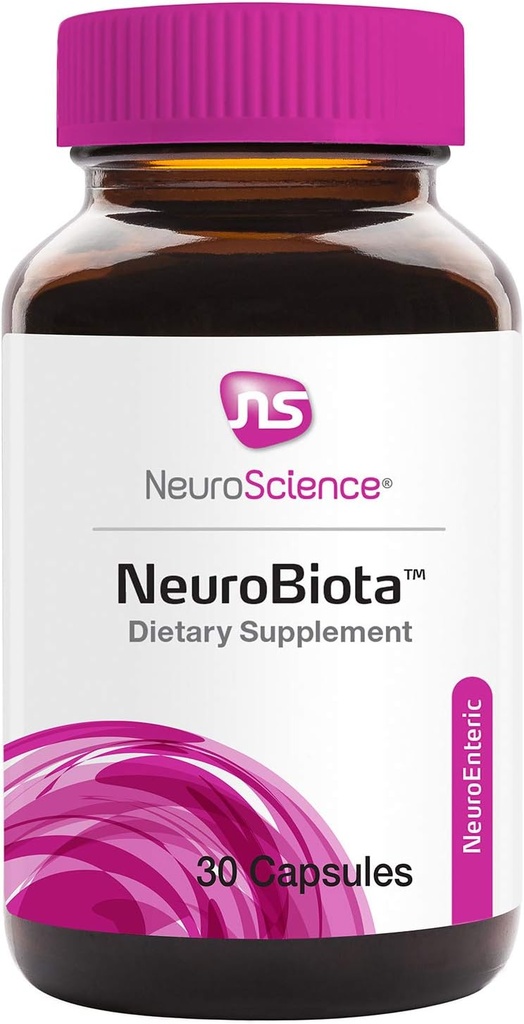 NeuroScience Probiotic za ženske in moške - NeuroBiota Mood podpora dodatek s probiotiki za digestivno zdravje, Imunska podpora in zdravo GABA aktivnost - Hraniti os Gut-Brain (30 kapsul)