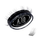 Lashify Ojačati 10mm Gossamer DIY trepalnice razširitve ponovno polnjenje, črna, enostavno lažne trepalnice za naravni videz