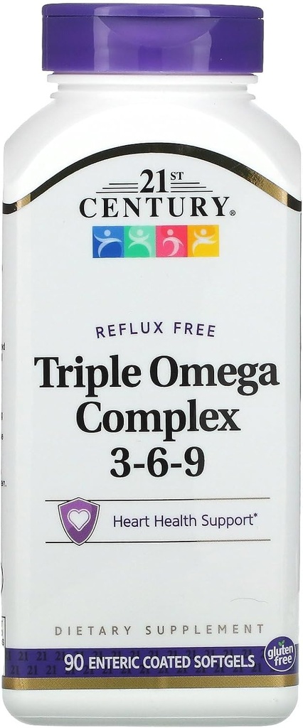 21. STOLETJE Omega 3-6-9 ENTERIC prevlečenih 90 kapsul