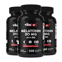 Melatonin 20 mg - 240 hitre tablete za raztapljanje - brez zdravil - naravne jagodne arome - vegetarijanske, ne-GMO, gluten brezplačno 240 število (pak 3)
