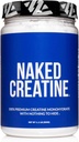 NAKED Pure Micronized Kreatin monohidrat v prahu - nearomatiziran, 500g, 1,1lb razsutem stanju - Vegan, Ne-GMO, Gluten-free, Soy-free, Brez polnila, Podpira mišično rast in moč - 100 Servisi