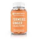PUREFINITY Kurkuma in ingver dopolnila Gumiji s črnim poprom, skupna podpora Curcumin Žvečilni z okusom – Gluten brezplačno, ne-GMO, Vegan, 60 Count