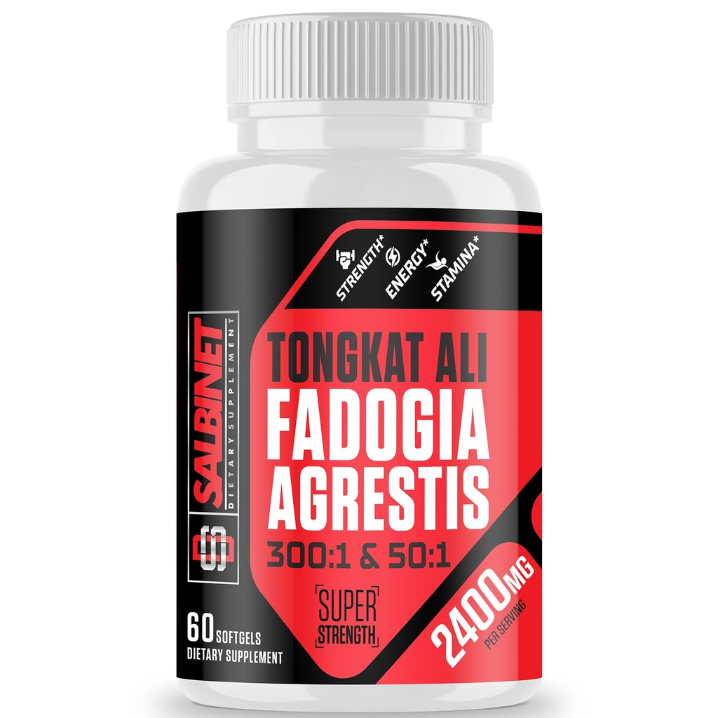2400mg Fadogia Agrestis Tongkat Ali dodatki - Tretja stranka Tested - 1400mg Fadogia Agrestis & 1000mg Tongkat Ali, Največja moč, Mišična masa & Atletic Performance