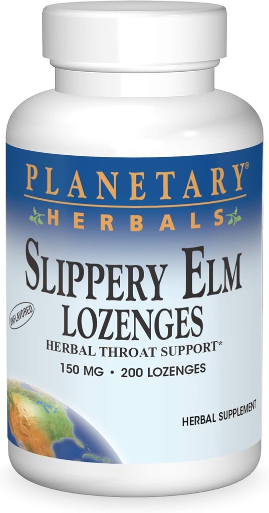 PLANETARNI HERBALCI Spolzki Elm Lozenges, brez arome, 200 Štetje
