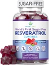 Sladkor-free Resveratrol Gumies - Močni antiaksilant za staranje - Resveratrol dodatek za podporo prebavne in imunskega zdravja - Naravni zelišče za rast in popravila celic - Easy Chewable NMN alternativa