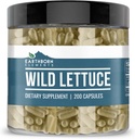 Elementi iz rastlinjaka Wild Lettuce 200 kapsul, čisti in nerazredčeni, brez dodatkov