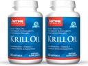 Jarrow Formulas Krill Oil - 60 Softgels - Fosfolipid Omega-3 Complex z astaksantin - maj Podpora Lipid upravljanje, delovanje možganov in presnova - 30 Servinga