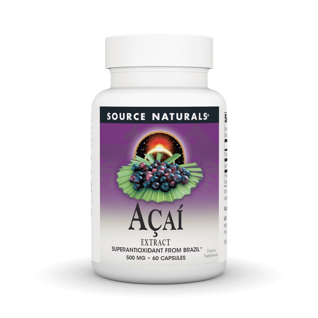 Vir Naturals Acai Extract, superantioksidant iz Brazilije* - 500 Mg - 60 kapsul