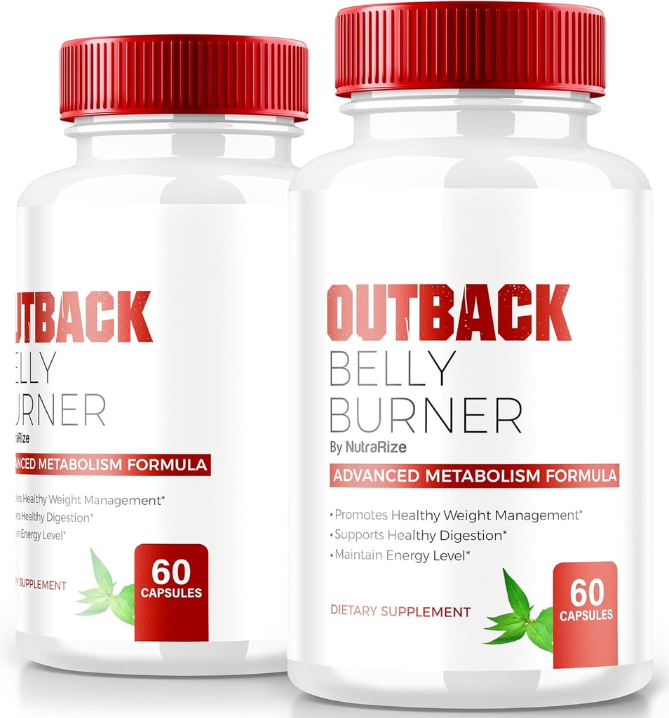 (2 paketa) Outback tablete Belly Burner, Premium ven nazaj Belly Burner Keto kapsule, Vse naravne Keto dodatek za podporo Fitness in telesne cilje, Uradna Outback BellyBurner Mnenja (120 kapsul)