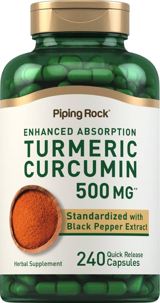 Piping Rock Kurkumin Dodatek 500 mg 
