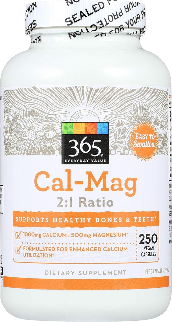 365 po celotnem trgu živil, razmerje Cal-Mag 2:1, 250