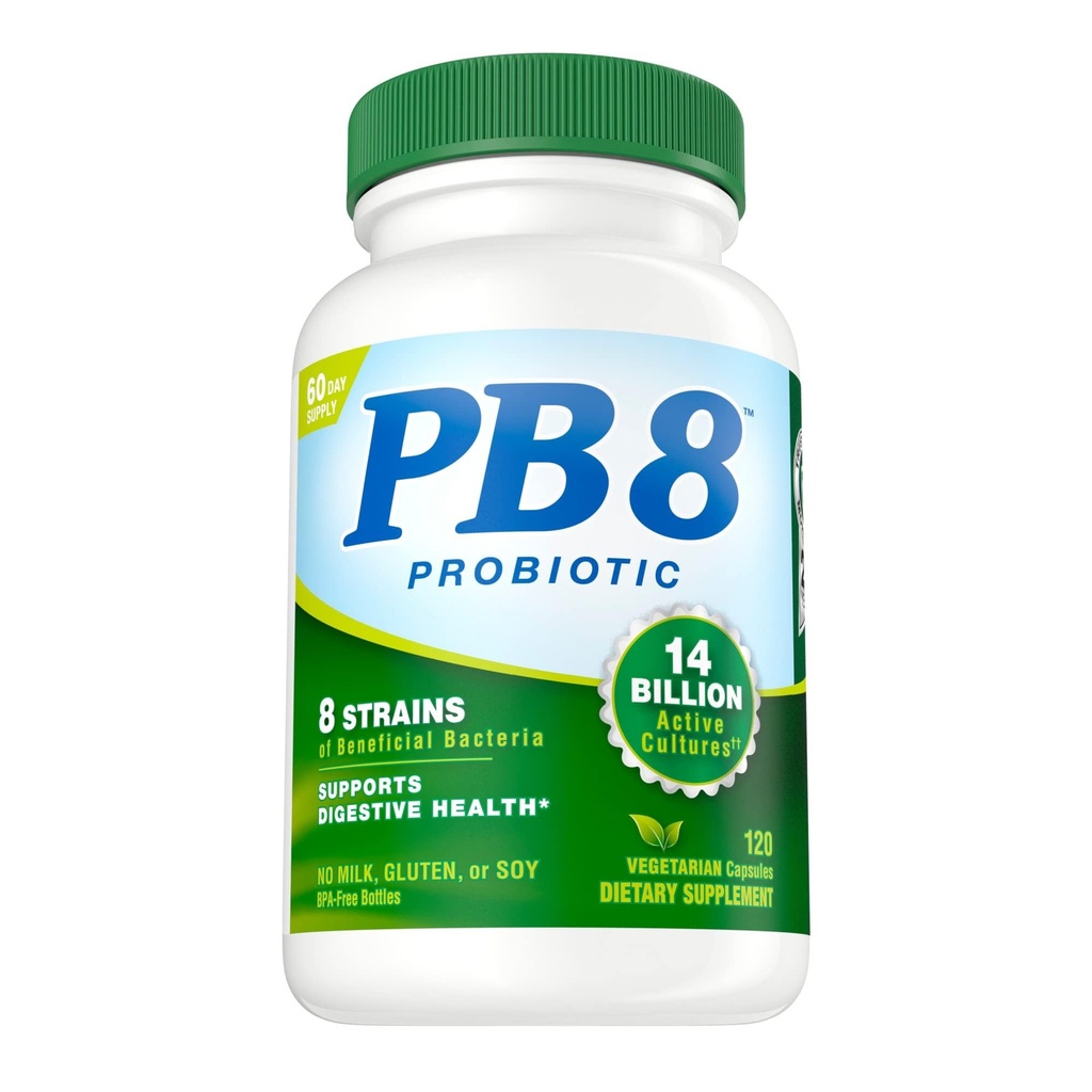 Nutrition Now PB 8 Probiotic Acidophilus for Life* vegetarijanski prehranski dodatek za moške in ženske, 120 Count
