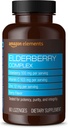 Elementi Elderberry Complex, Immune System Support, 60 Berry Arowed Lozenges, Bederberry 100mg, Vitamin C 103mg, Cink 12mg na Serving (Packaging lahko razlikujejo)