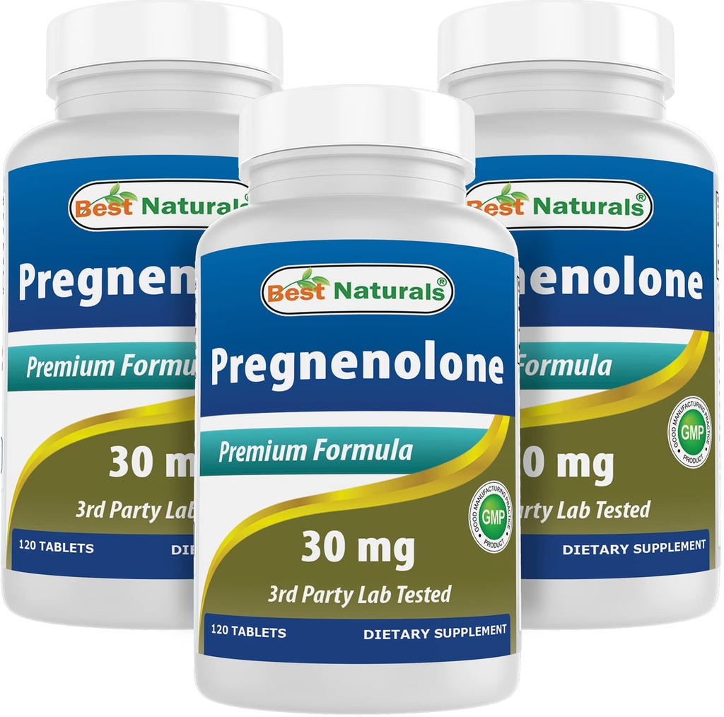 Best Naturals Pregnenolone 30 mg 120 tablete (120 število (Pack 3))