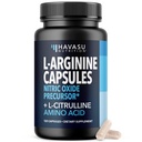 L-arginin kapsule z L-citrulin - dodatek dušikovega oksida - L Arginin in L mešanica citrulina - 120 Count - veganske, ne-GMO kapsule za zmogljivost, vzdržljivost in podporo mišic - 2 meseca