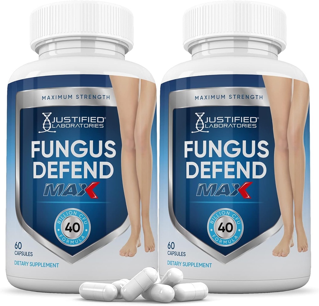 Upravičene Laboratories (2 paket) Fungus brani Max tablete 40 milijard CFU probiotične 120 kapsul