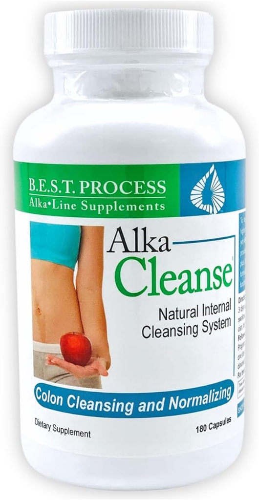 Alka•čisti najboljši proces alkalne – rastlinsko detoksno čiščenje kolonij in prebavna stiska Formula – Psyllium Husk, probiotiki, encimi in zelišča (1)