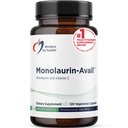 Designs for Health Monolaurin-Avail - 1000mg Glycerol Monolaurat + Vitamin C s sončničnim lecitinom za povečanje absorpcije monolavrina - Ne-GMO + Gluten Free Imune Support (120 kapsul)