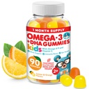 DR. MORITZ Vegan Omega 3 Gummies za otroke in malčke (90 grof), Omega 3 otroci Gummies za zdravje možganov in srca, brez ribjega olja in gluten brezplačno