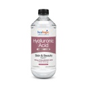 Hyalogic Liquid Hyaluronic Acid Supplement - Zaužita podpora kože s 100mg HA in 100mg MSM - Naravna Hidracija za obraz, oči in ustnice - Visoka molekulska teža Formula - 12 oz