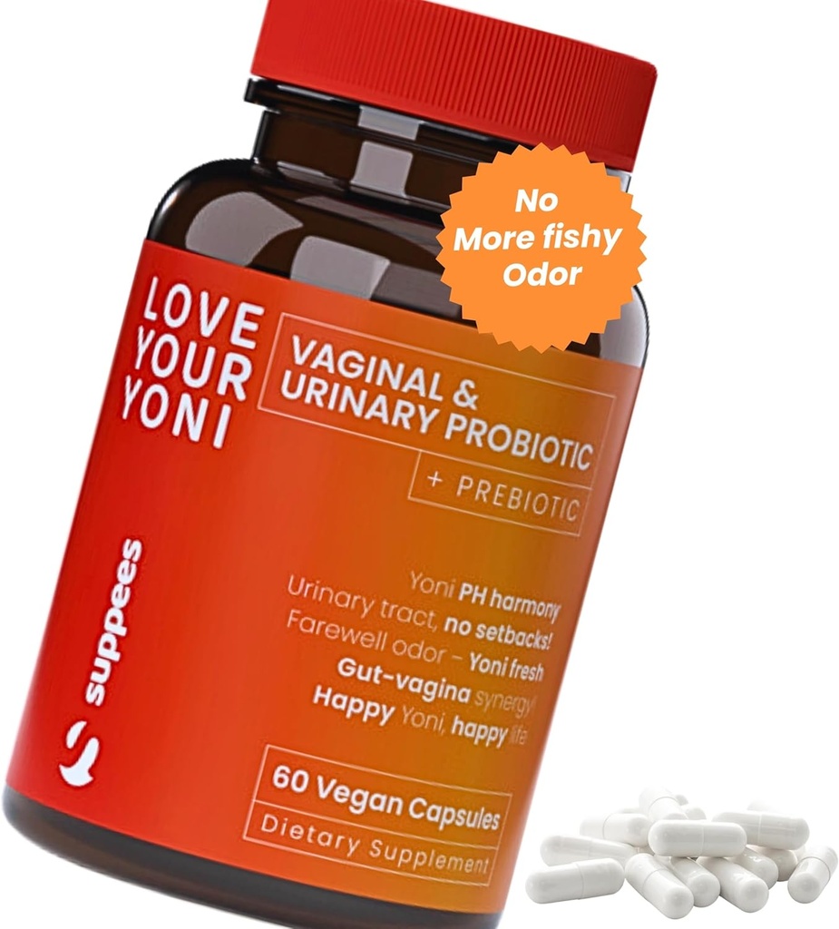 Vaginalni probiotiki in prebiotiki za ženske - podpora vaginalno zdravje in pH ravnovesje - ženski probiotik za bakterijsko vaginozo - ženska in vaginalna nega - 60 kapsul