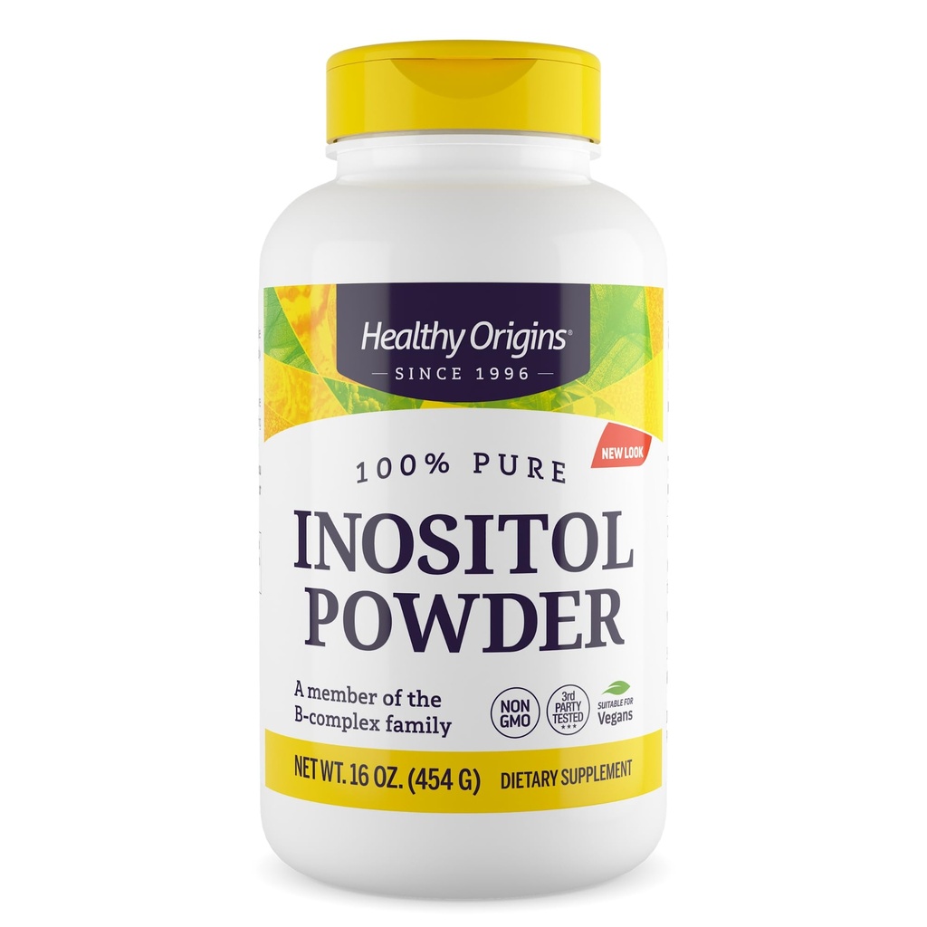 Zdravi izvori Inozitol v prahu, 454 g - za zdravje kože, las in nohtov - Vitamin B8 Powder dodatek - Del kompleksa B družina - Vegan, Non-GMO & Gluten-free dodatek - 16 Oz