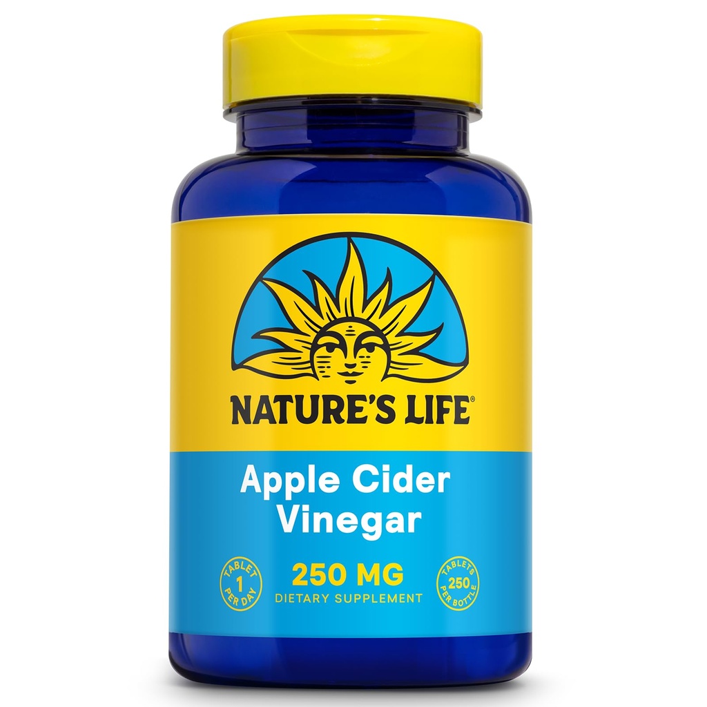 Življenjska doba Apple Cider Vinegar 250mg z 87 mg ocetne kisline (250 VegCaps)