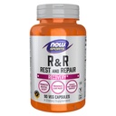 NOW Foods Sports Nutrition, R&R Rest and Repair, Recovery*, Promocija mirnega spanja*, Ohranja leno maso, zmanjšuje občutljivost po treningu*, Vegan, NGMO, 90 Veg kapsule