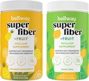 Bellway Super Fiber Powder + Sadje, brez sladkorja Organski Psyllium Husk Powder Fiber Dodatek za regularnost, Bloating Relief & Gut Health, Non-GMO, Ananas Passion Sadje in limona limona