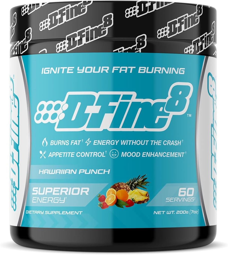 Termogenski predworkout energijski prah & drobljenje dodatek, povečanje energijskega razpoloženja in fokusa, brez sladkorja, vsebuje senactiv, vzdržljivost, 300mg kofein, N-acetil-L-tirozin (Hawaiian Punch)