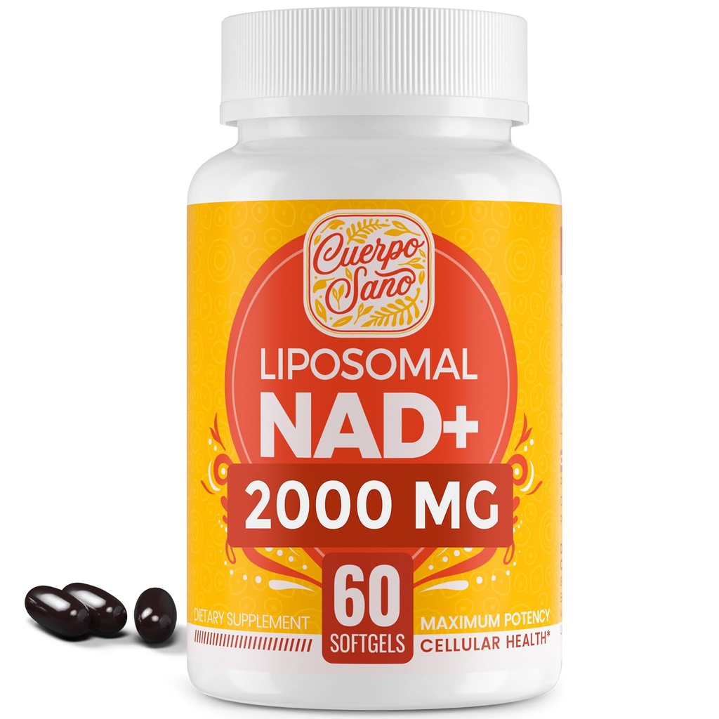 2000 MG NAD dodatek, Liposomna NAD+ z visoko absorpcijo, bolj učinkovito kot nikotinamid ribozid, Pure & Plus povečanje dodatek, Staranje obramba, Presnova & Celularna, 60 mehkih