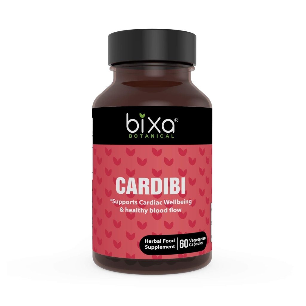 Ayurvedic Natural Herbal Supplement CARDIBI Kapsule Čista avtentična Premium kakovost 60 Veg kapsule (450mg) (z Arjuna, Guggul, Punarnava, Trikatu prašek in česen ekstrakt)