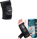 APEXUP Ledeni paket za lajšanje bolečin v kolenu (večja, 1PK) + zapestje za karpalni predor (S, Desna)