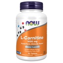 NOW Foods Supplements, L-karnitin 1.000 mg, Purest Form, Amino kislina, Fitness Support*, 50 tablet