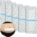 C-oddelek vodoodporni abdominalni rez Bandaže Post Histerektomija Tuck Tucker Protector Scar pokrov z zaščitnimi Pad Patches Island oblačenja trakovi velike oskrbe ran dobav 4x10 Pack of 14