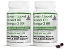 TURNER Nova Zelandija Zeleno omega-3 Mussel Oil, 53x Višja jakost z UAF1000+ Super antioksidant, Brez ribjega pookusa, 2 steklenici, 120 Softgels