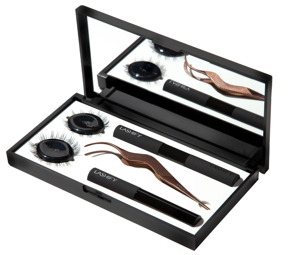 Lashify Control Kit - kompletno DIY Eye Lash Starter Set - Bold Gossamer Black 10mm, 12mm, Black Travel Case, Control Wand