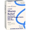 Foster & Trive Chest Congestion Sluza podaljšana sprostitev, 600 mg Guaifenesin Olajša zastoje v prsnem košu, ki jih povzroča prevelika sluz, (Primerjaj z Mucinex 12 ur razširjena sprostitev), 40 Tablete