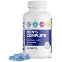 Bronson ONE Daily Men's complete multivitaminski multimineralni enkrat dnevno multi za aktivne moške, 180 tablet