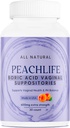 Peachlife Boric Acid Suppositorys in Zelenjavne kapsule - ZDA Made - Vaginalni pH