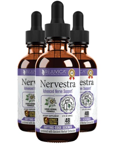 Nervestra - Advanced Nerve Support Supplement - Liquid Delivery for Better Absorption - Alpha Lipoic Acid, Vitamin B6, White Willow Bark Turmeric, Passionflower & More!
